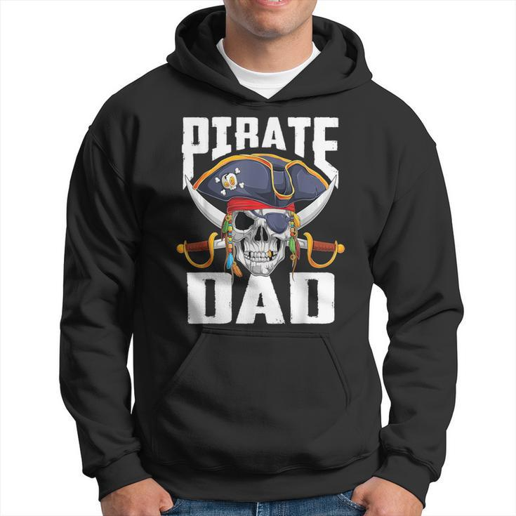 Family Skull Pirate Dad Jolly Roger Crossbones Flag Hoodie