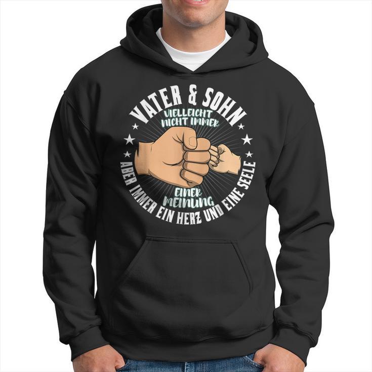 Father & Son Nicht Immer Einer Meinung Father's Day Kapuzenpullover