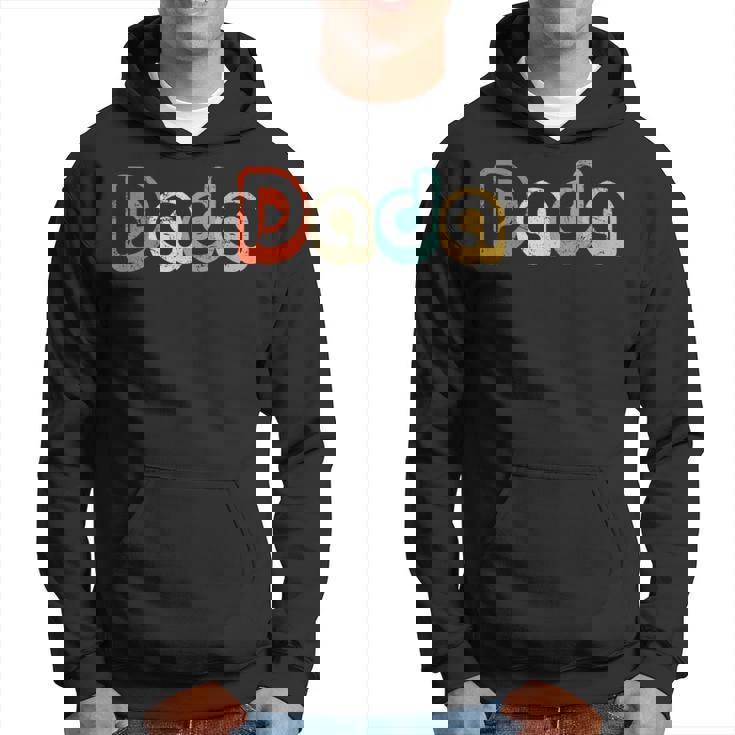 Father's Day For New Dad 2024 Him Papa Grandpa Retro Dada Hoodie