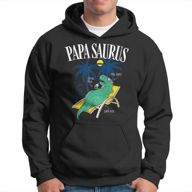 Father's Day Papasaurus T-Rex Dinosaur Papasaurus Hoodie