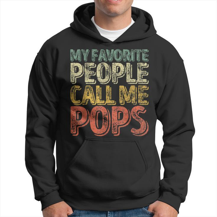 My Favorite People Call Me Pops Xmas Father's Day Hoodie