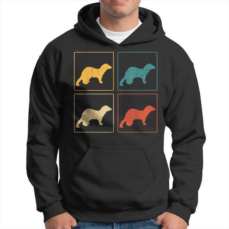 Ferret Lover Retro Weasel Vintage Hoodie