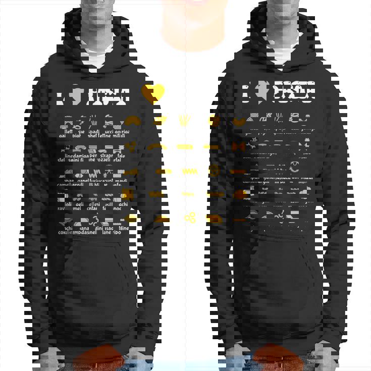 Fideosariedades De Pasta Espaguetis Italia Pasta De Regalo Sudadera
