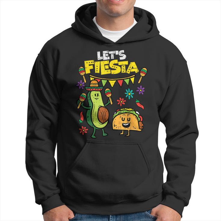 Lets Fiesta Taco Avocado Cinco De Mayo Mexican Party Hoodie