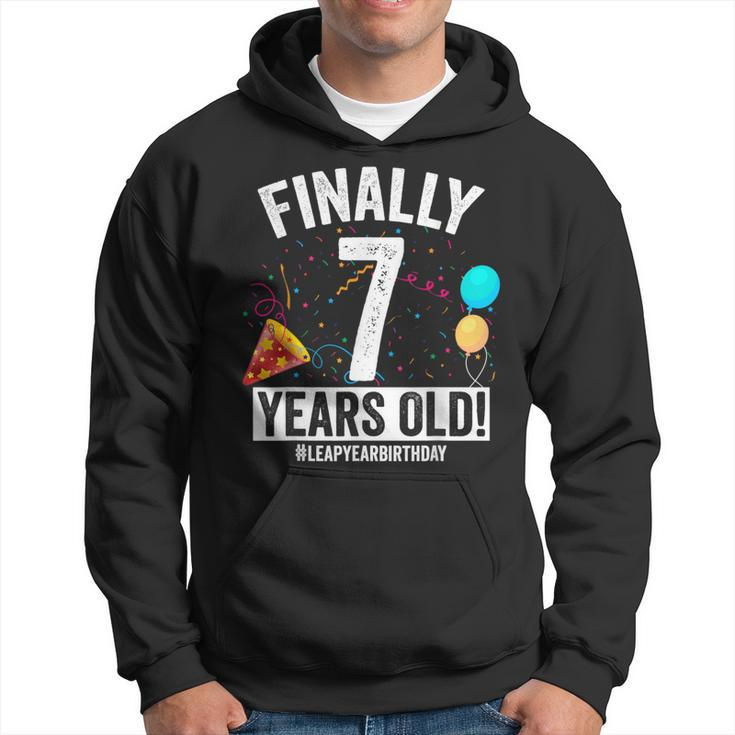 Finally 7 Years Old February 29Th Leap Year Birthday Hoodie