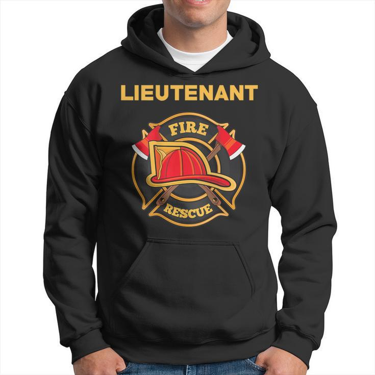Fire Rescue Lieutenant Department For Firefighters Hoodie