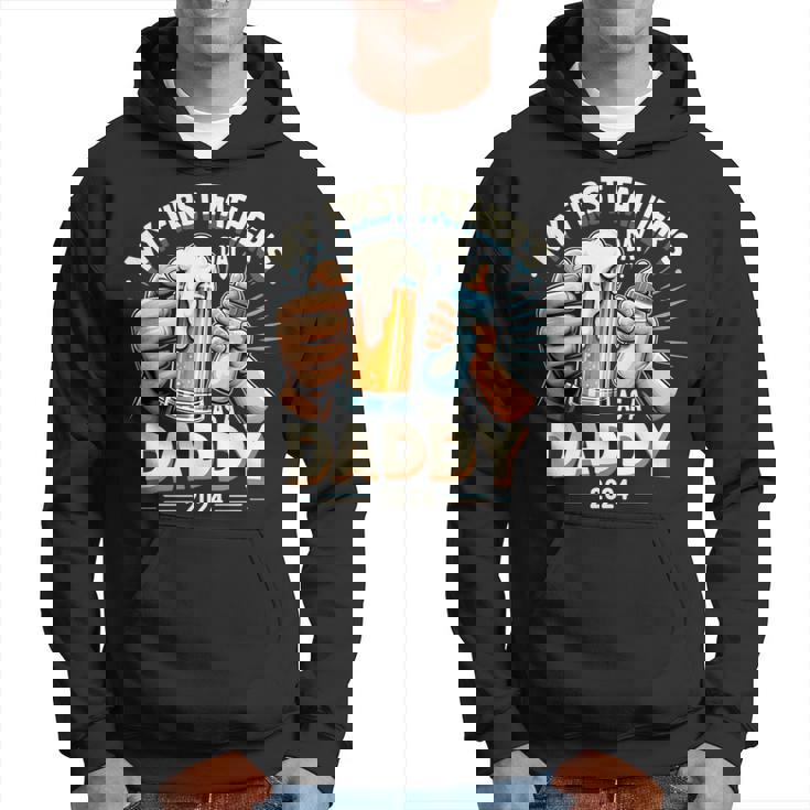 My First Father's Day As A Daddy Black Dad Black Father Hoodie
