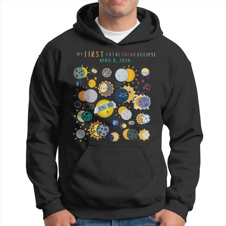 My First Total Solar Eclipse 2024 Toddler Planet Hoodie