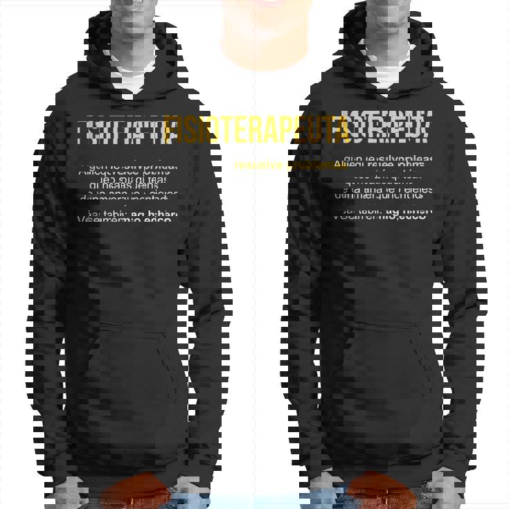 Fisioterapeuta Definición Regalo Fisioterapeuta Sin Mangas Sudadera