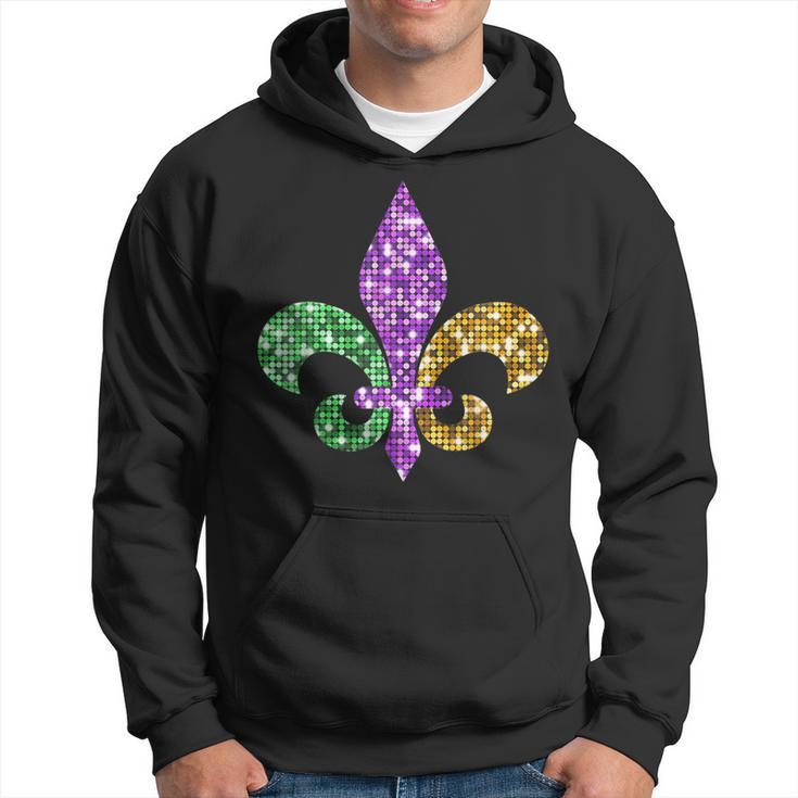 Fleur De Lis Mardi Gras Symbol Louisiana Carnival New Orlean Hoodie