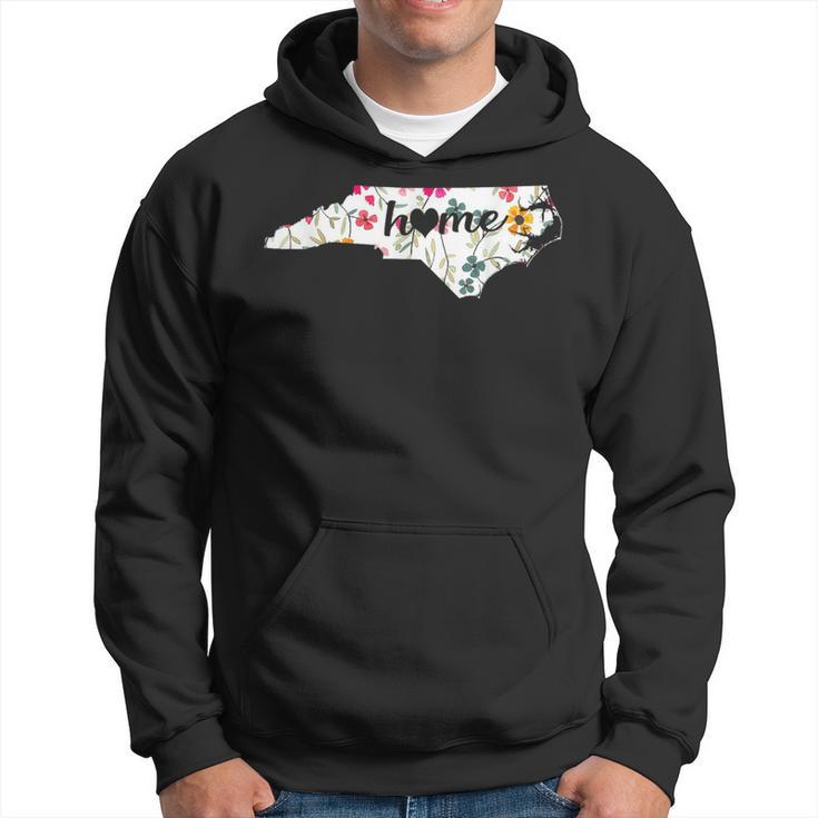 Floral North Carolina Home Hoodie