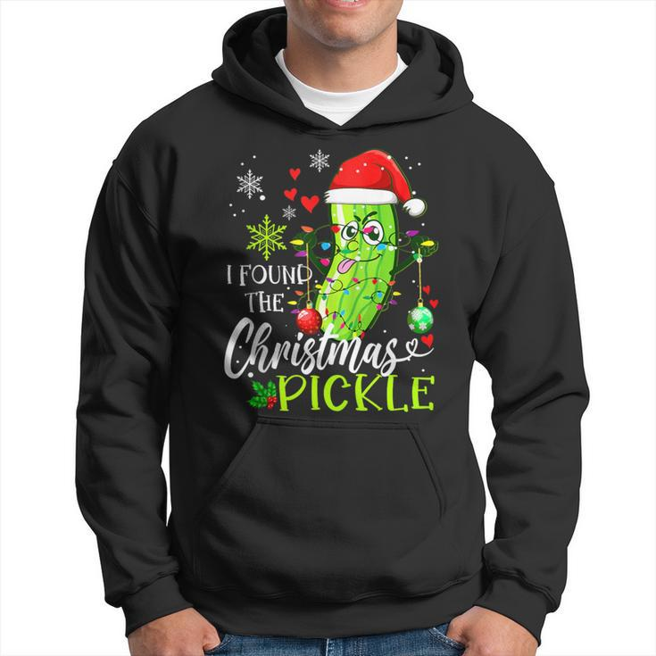 I Found The Pickle Christmas Pickles Xmas Love Couples Hoodie