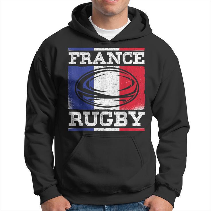 Sweat à Capuche XV De France Rugby - Design Joueur De Rugby, Cadeau Pour Fan, Entraîneur, Équipe, Camp D'Entraînement