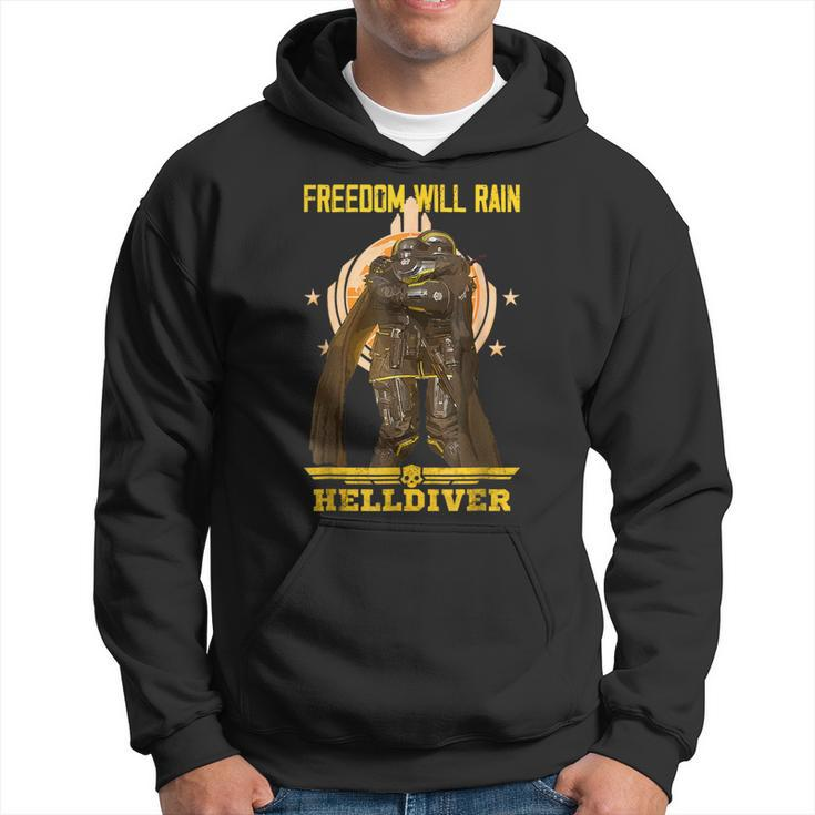 Freedom Will Rain Hell Of Diver Lovers Outfit Hoodie