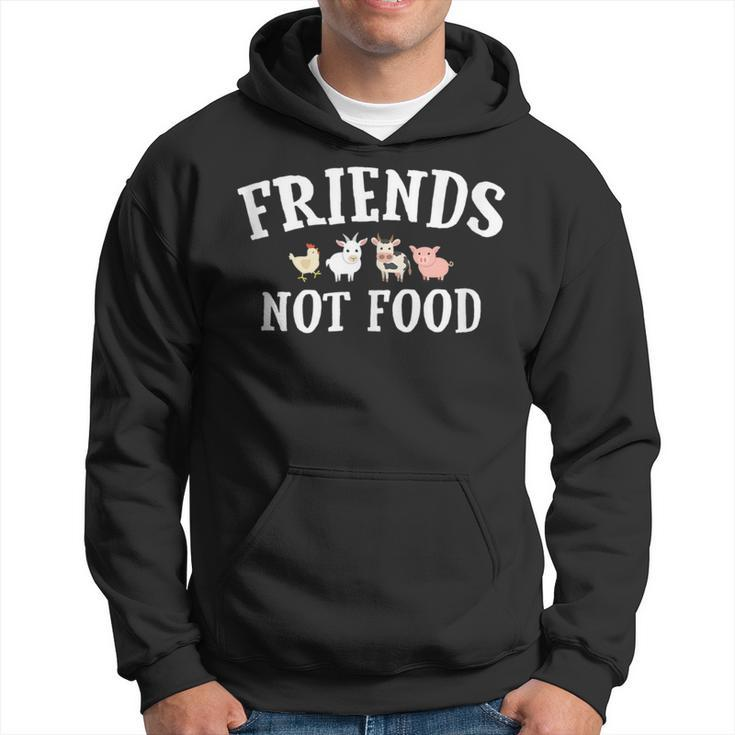 Friends Not Food Don't Eat Animals Vegetarian Vegan Hoodie