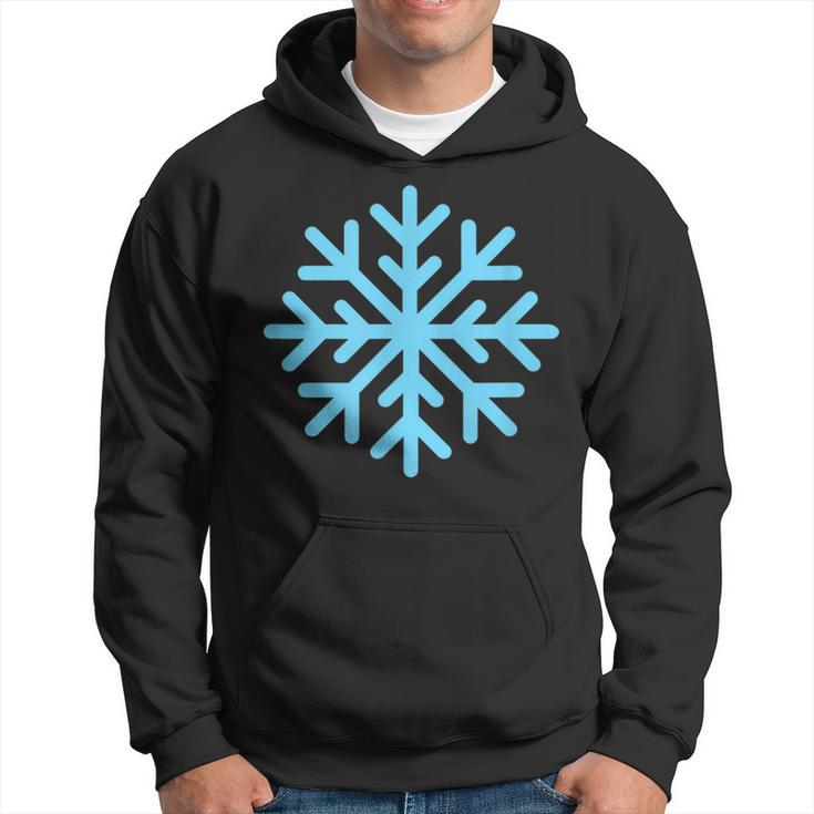 Frosty Blue Snowflake Snowboarding & Skiing Hoodie