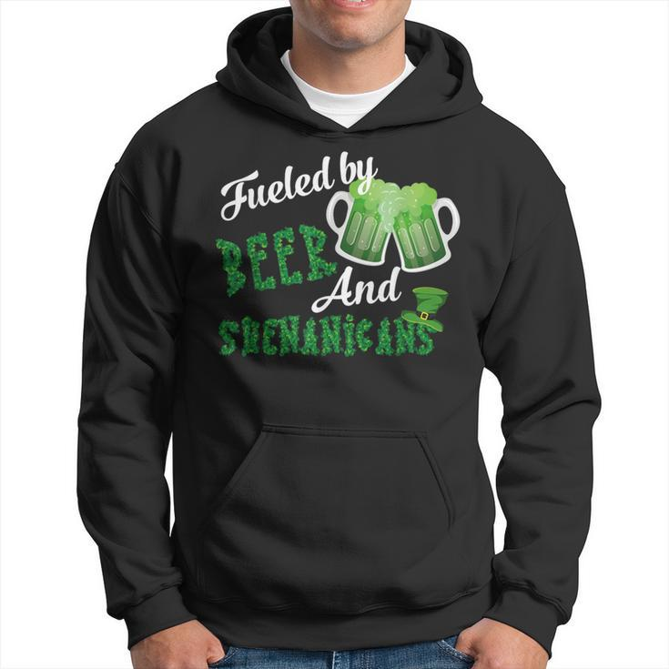 Fueled By Beer And Shenanigans St Patricks Day Beer Hoodie