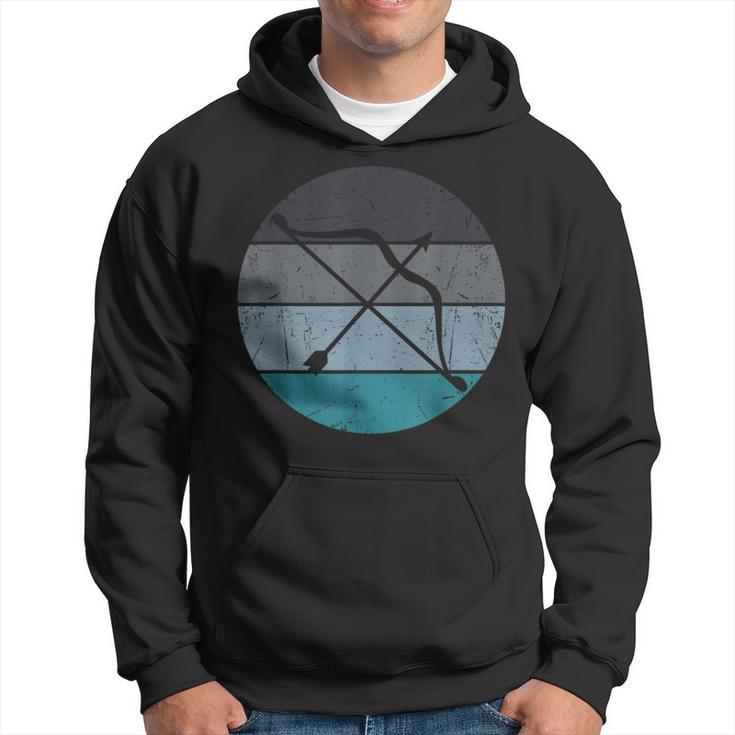 Archery Bowhunter Bow And Arrow Archer Retro Vintage Hoodie