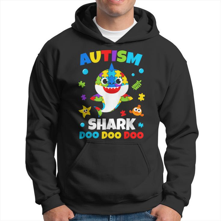 Autism Shark Puzzle Awareness Day Cute For Boys Girls Hoodie