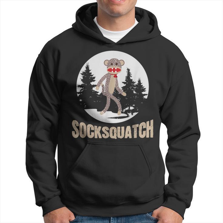 Bigfoot Sighting Sock Monkey Sasquatch Socksquatch Hoodie