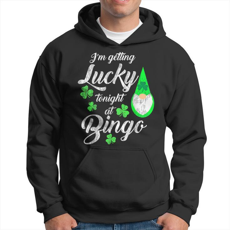 Bingo St Patrick's Day Gnome Getting Lucky At Bingo Hoodie