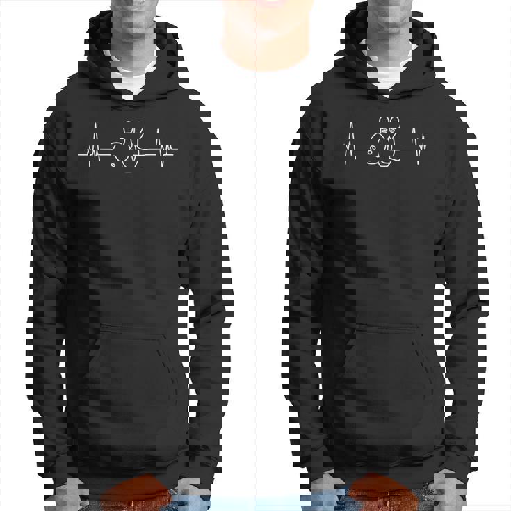 Bowling Heartbeat Bowler Tenpin Bowling Hoodie