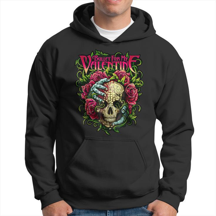 Bullet My Valentine Skull Roses And Red Blood Horror Hoodie