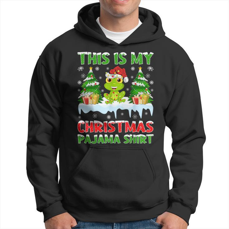 This Is My Christmas Pajama Frog Christmas Hoodie
