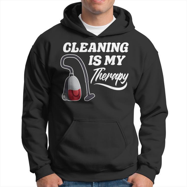 Cleaning Is My Therapy Housekeeping Housekeeper Hoodie