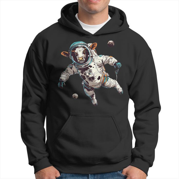 Cow Astronaut In Space Hoodie