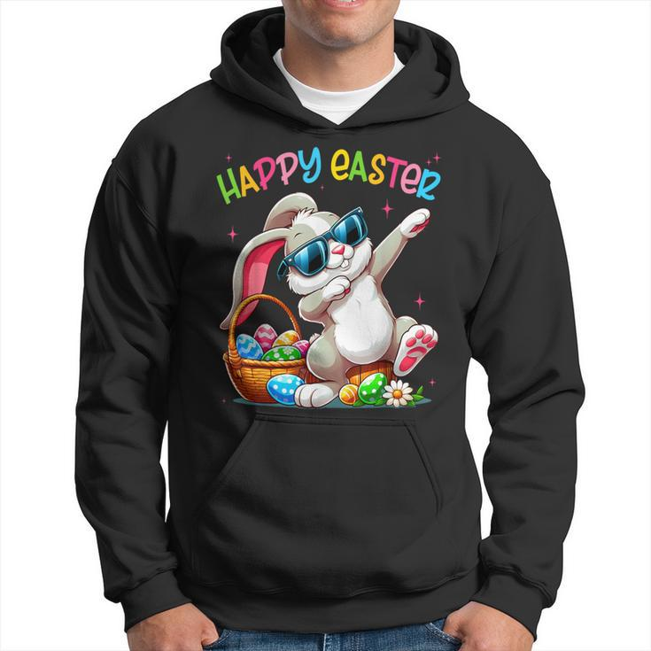Dabbing Bunny Easter Happy Easter For Boys Girls Adult Hoodie