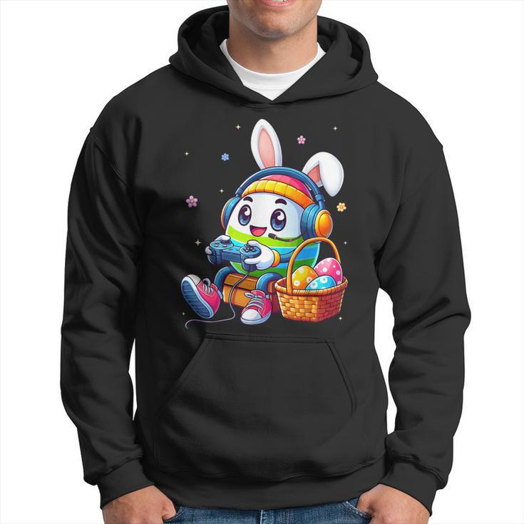 Easter Egg Playing Video Game For Gamer Boys N Hoodie