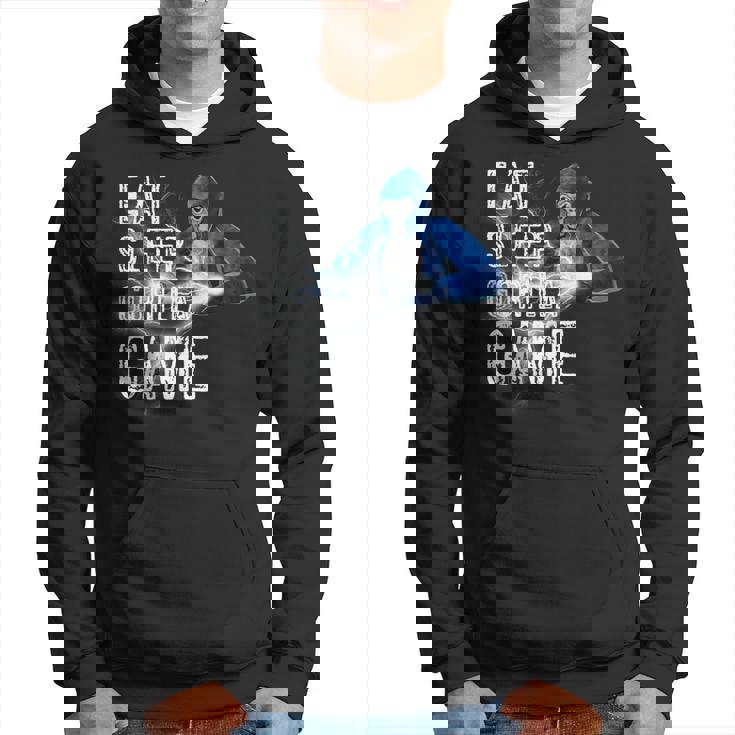 Eat Sleep Gorilla Monke Tag Gorilla Vr Gamer Hoodie