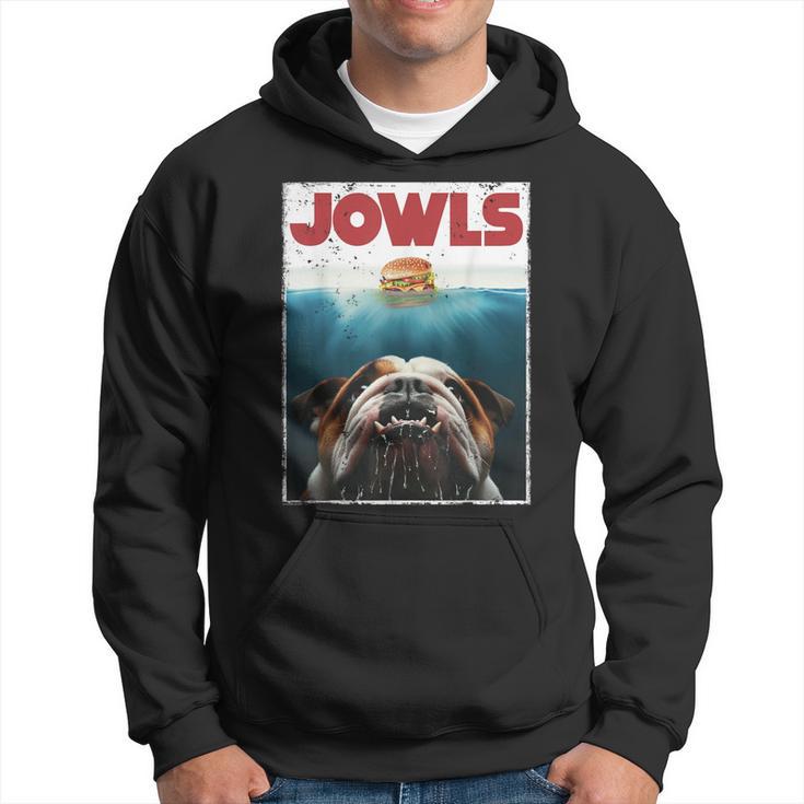 English Bulldog Jowls Burger Bully Dog Mom Dog Dad Hoodie