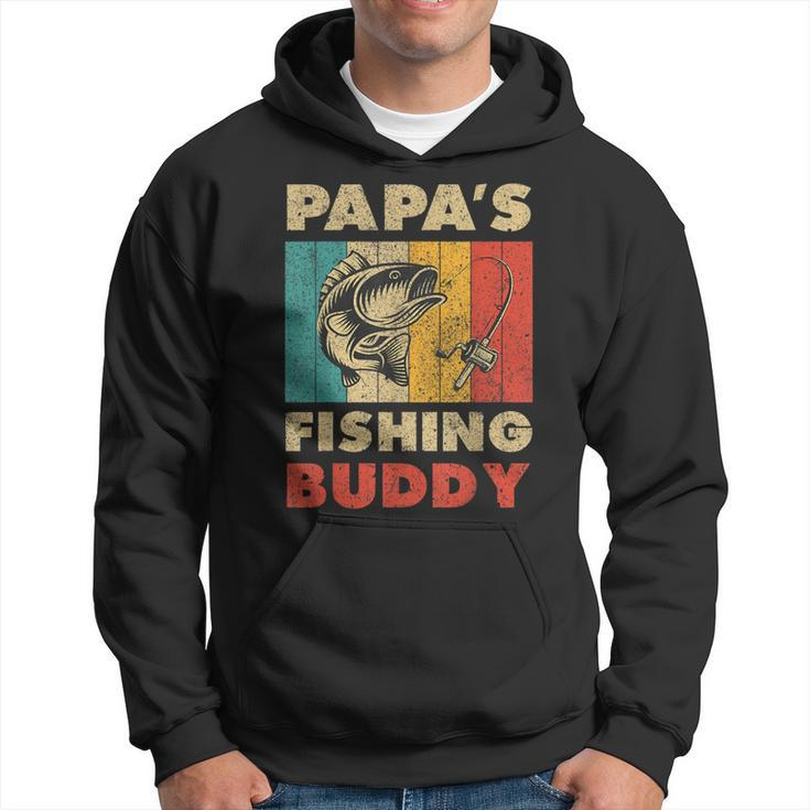 Fishing Papa's Fishing Buddy Vintage Fishing Hoodie