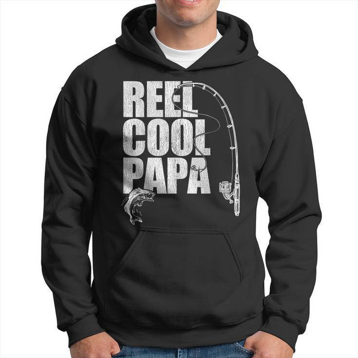 Fishing T Reel Cool Papa Fathers Day Hoodie