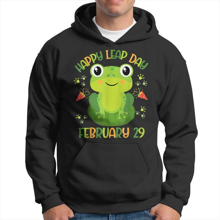 Frog Happy Leap Day February 29 Birthday Leap Year Hoodie