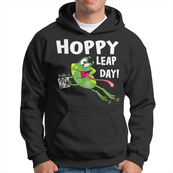 Frog Hoppy Leap Day February 29 Leap Year Birthday Hoodie