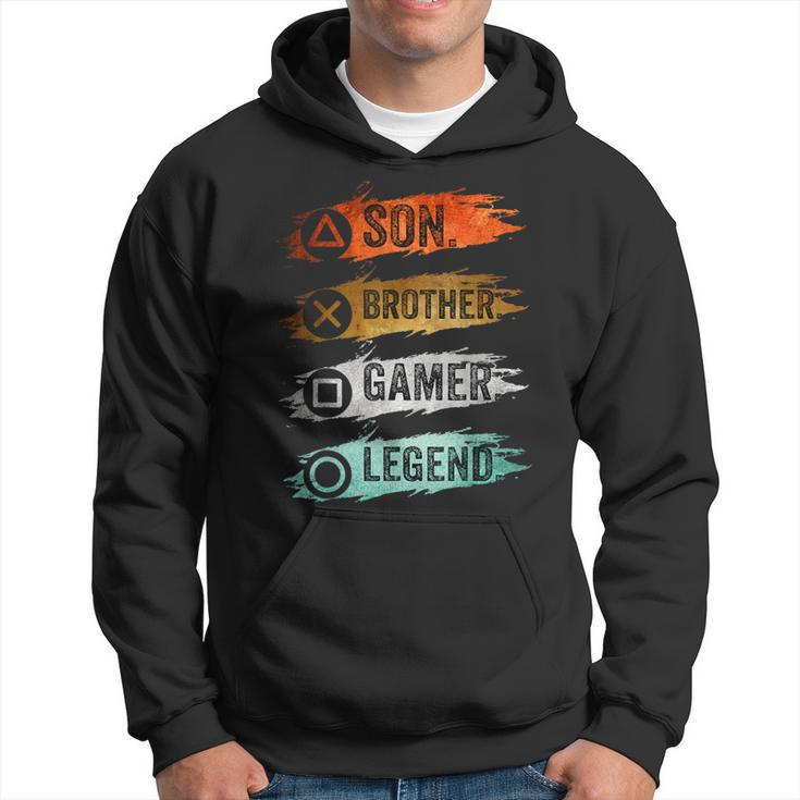 Gamer Vintage Video Games For Boys Brother Son Hoodie
