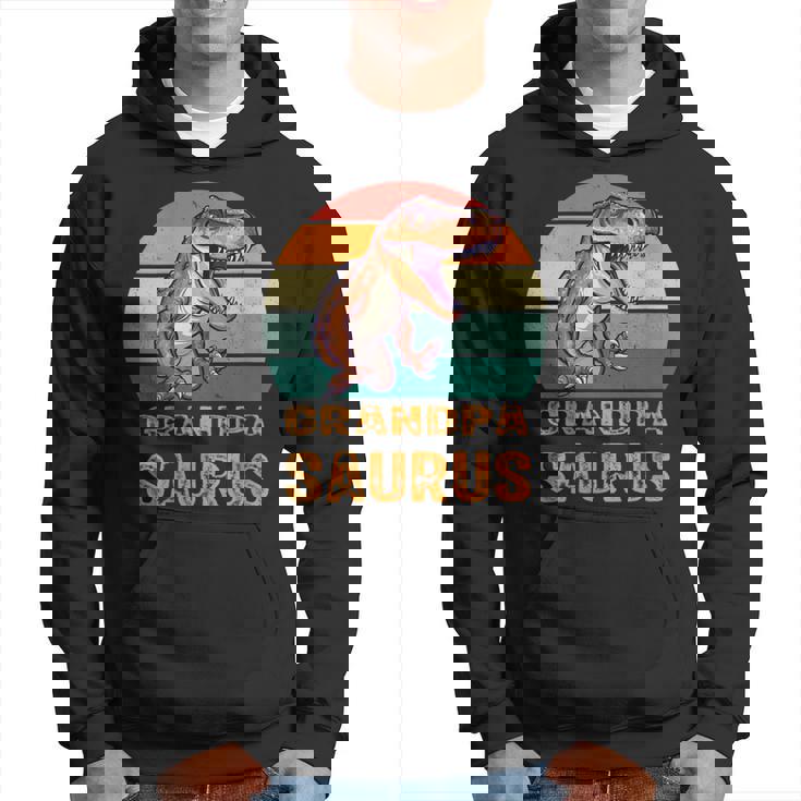 Grandpa Dinosaur T-Rex Grandpasaurus Father's Days Dad Hoodie