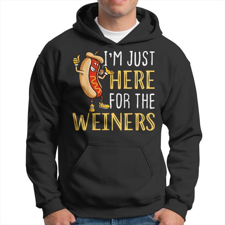 Hot Dog I'm Just Here For The Wieners Sausage Hoodie