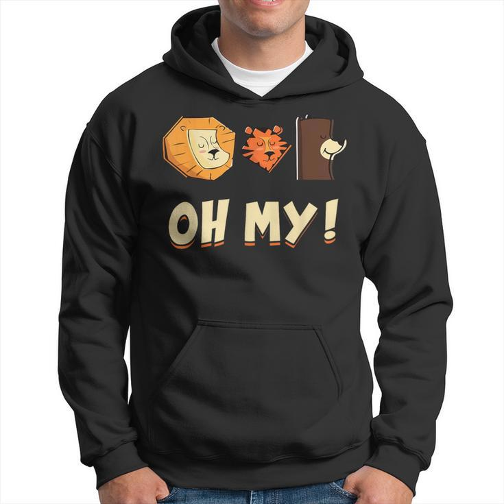 Lion Tiger And Bear Oh My Animal Lovers Hoodie