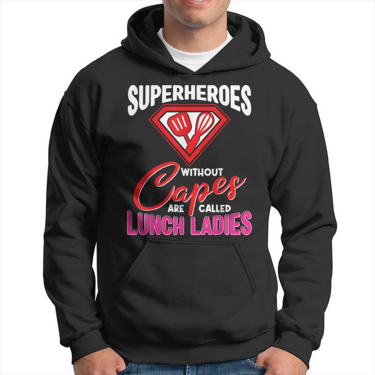 Lunch Lady Superheroes Capes Cafeteria Worker Squad Hoodie