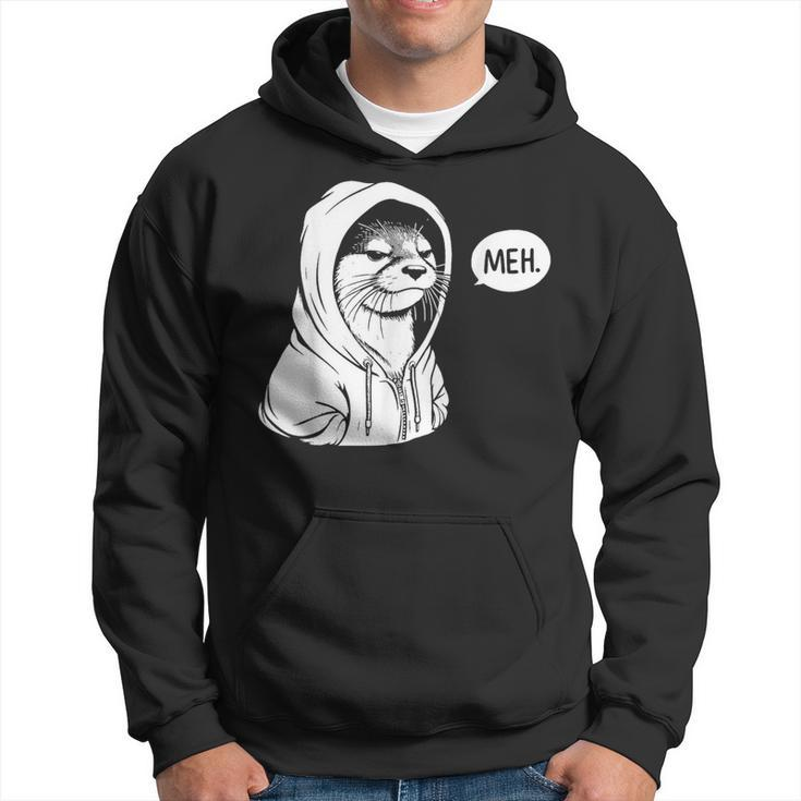 Meh Otter For Otters Lovers Hoodie