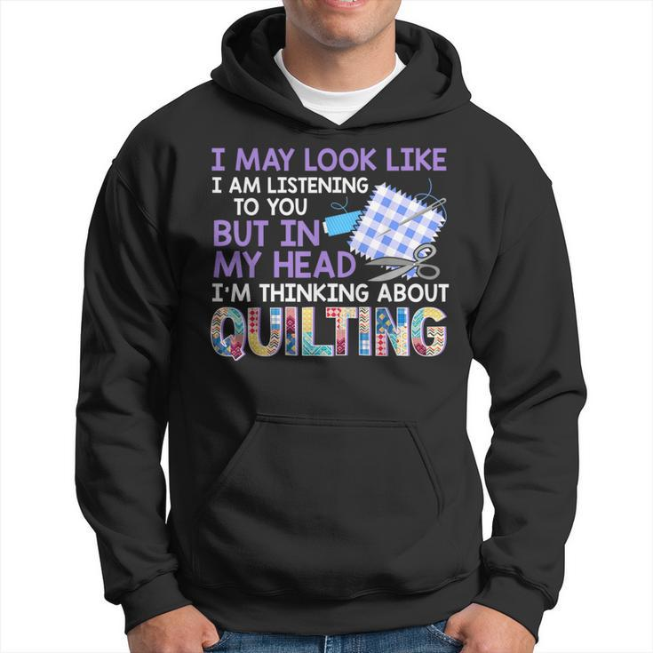 Quilter Seamstress Fabricaholic Quilting T Hoodie