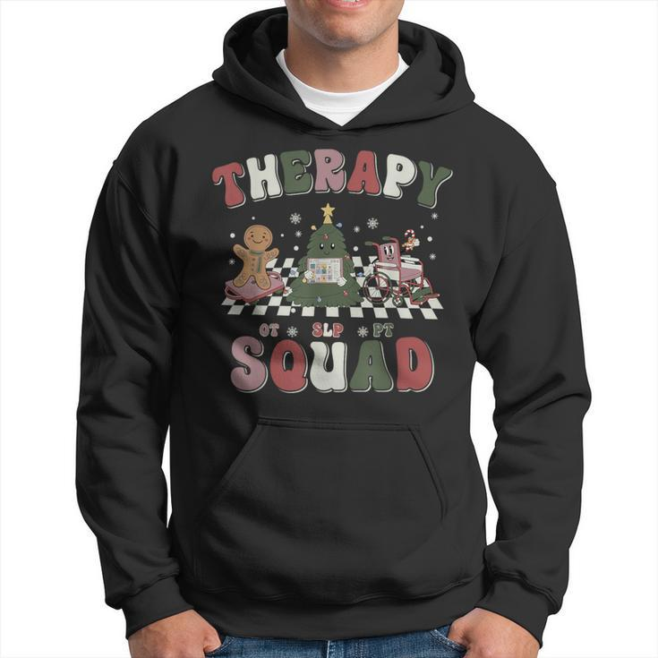 Therapy Squad Slp Ot Pt Team Christmas Therapy Squad Hoodie