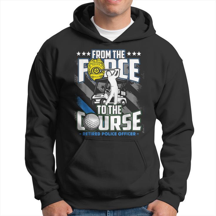 Retired Police Officer Golf Retirement Hoodie