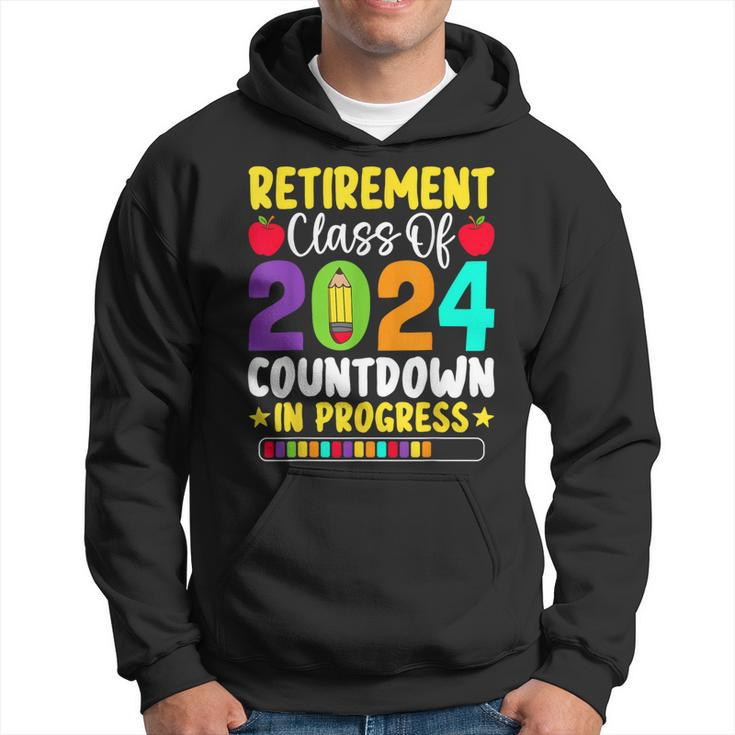 Retirement Class Of 2024 Countdown In Progress Teacher Hoodie