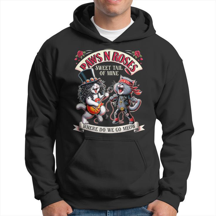Rock Cats Playing Guitar Classic Cat Music For Lover Hoodie