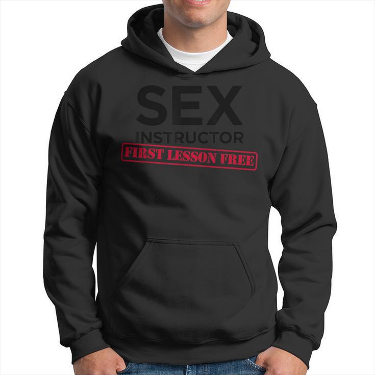 Sex Instructor First Lesson Free Bachelorette Hoodie